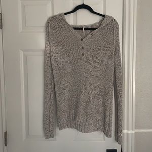 Free People Beige knit sweater